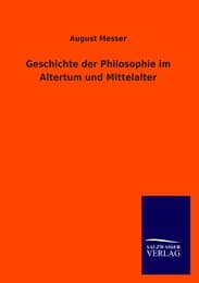Cover von Geschichte der Philosophie im Altertum und Mittelalter
