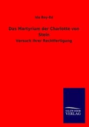 Cover von Das Martyrium der Charlotte von Stein