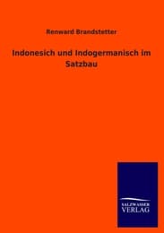 Cover von Indonesich und Indogermanisch im Satzbau