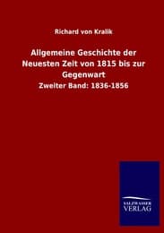 Cover von Allgemeine Geschichte der Neuesten Zeit von 1815 bis zur Gegenwart
