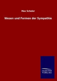 Cover von Wesen und Formen der Sympathie