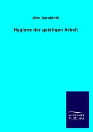 Cover von Hygiene der geistigen Arbeit