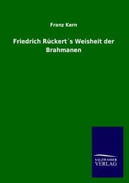 Cover von Friedrich Rückert's Weisheit der Brahmanen