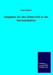 Cover von Aufgaben für den Unterricht in der Harmonielehre