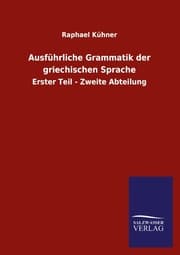 Cover von Ausführliche Grammatik der griechischen Sprache