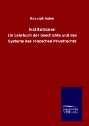 Cover von Institutionen
