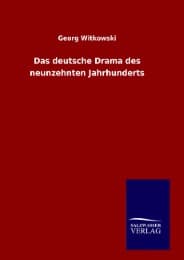 Cover von Das deutsche Drama des neunzehnten Jahrhunderts