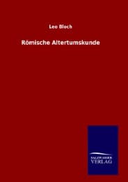 Cover von Römische Altertumskunde
