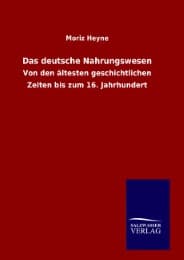 Cover von Das deutsche Nahrungswesen