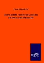 Cover von Intime Briefe Ferdinand Lassalles an Eltern und Schwester