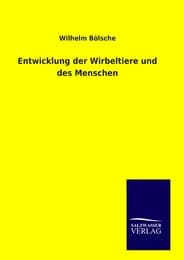 Cover von Entwicklung der Wirbeltiere und des Menschen