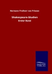 Cover von Shakespeare-Studien