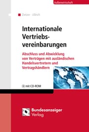 Cover von Internationale Vertriebsvereinbarungen