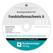 Cover von BGBL Fundstellennachweis A 2017 CD-ROM