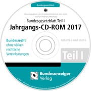 Cover von Bundesgesetzblatt Teil I Jahrgangs-CD-ROM 2017