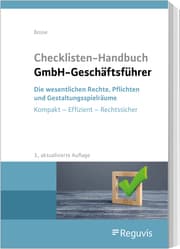 Cover von Checklisten-Handbuch GmbH-Geschäftsführer