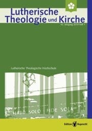 Cover von Lutherische Theologie und Kirche, Heft 01/2019 - Einzelkapitel - »... und ergebe mich dir, du Dreieiniger Gott«. Neueinordnung eines vermeintlichen altkirchlichen Taufbekenntnisses