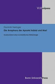 Cover von Die Anaphora der Apostel Addai und Mari