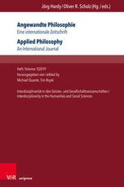 Cover von Angewandte Philosophie. Eine internationale Zeitschrift / Applied Philosophy. An International Journal