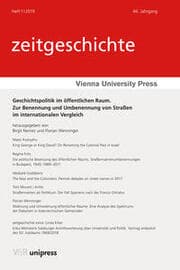 Cover von Geschichtspolitik im öffentlichen Raum