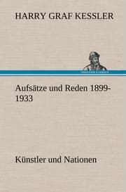 Cover von Aufsätze und Reden 1899-1933