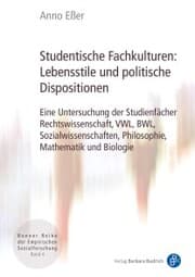 Cover von Studentische Fachkulturen: Lebensstile und politische Dispositionen