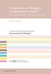 Cover von Prolegomena zur Pädagogik des gespaltenen Subjekts