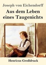 Cover von Aus dem Leben eines Taugenichts (Großdruck)
