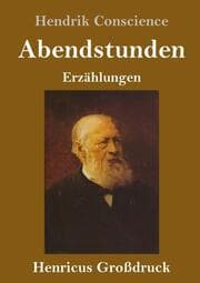 Cover von Abendstunden (Großdruck)