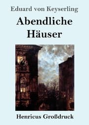 Cover von Abendliche Häuser (Großdruck)