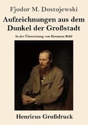 Cover von Aufzeichnungen aus dem Dunkel der Großstadt (Großdruck)