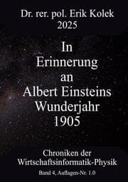 Cover von In Erinnerung an Albert Einsteins Wunderjahr 1905