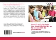Cover von Procesos aplicados por los estudiantes en la resolución de problemas