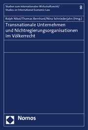 Cover von Transnationale Unternehmen und Nichtregierungsorganisationen im Völkerrecht