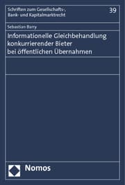 Cover von Informationelle Gleichbehandlung konkurrierender Bieter bei öffentlichen Übernahmen