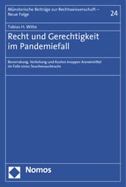 Cover von Recht und Gerechtigkeit im Pandemiefall