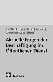 Cover von Aktuelle Fragen der Beschäftigung im Öffentlichen Dienst