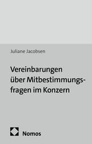 Cover von Vereinbarungen über Mitbestimmungsfragen im Konzern