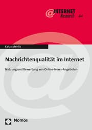 Cover von Nachrichtenqualität im Internet