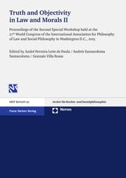 Cover von Truth and Objectivity in Law and Morals. Vol. 2