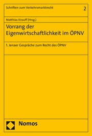 Cover von Vorrang der Eigenwirtschaftlichkeit im ÖPNV