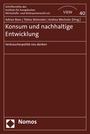 Cover von Konsum und nachhaltige Entwicklung