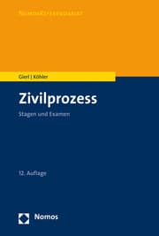 Cover von Zivilprozess