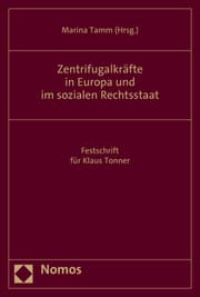 Cover von Zentrifugalkräfte in Europa und im sozialen Rechtsstaat
