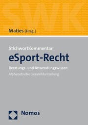Cover von StichwortKommentar eSport-Recht