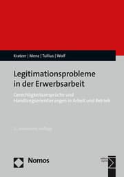 Cover von Legitimationsprobleme in der Erwerbsarbeit