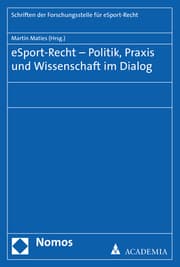 Cover von eSport-Recht - Politik, Praxis und Wissenschaft im Dialog