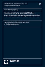 Cover von Harmonisierung strafrechtlicher Sanktionen in der Europäischen Union