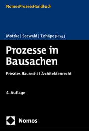 Cover von Prozesse in Bausachen