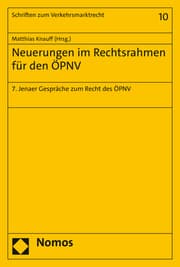 Cover von Neuerungen im Rechtsrahmen für den ÖPNV
